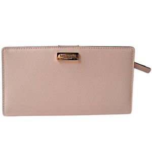 EUC Kate Spade Newbury Lane Stacy Slim Leather ID Wallet Soft Rosetta